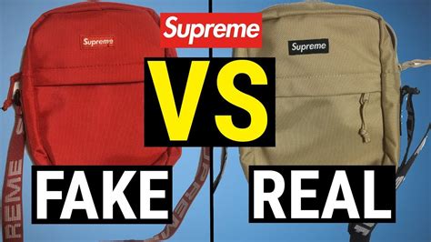 real vs fake supreme ss18 shoulder bag|authentic supreme vs faux.